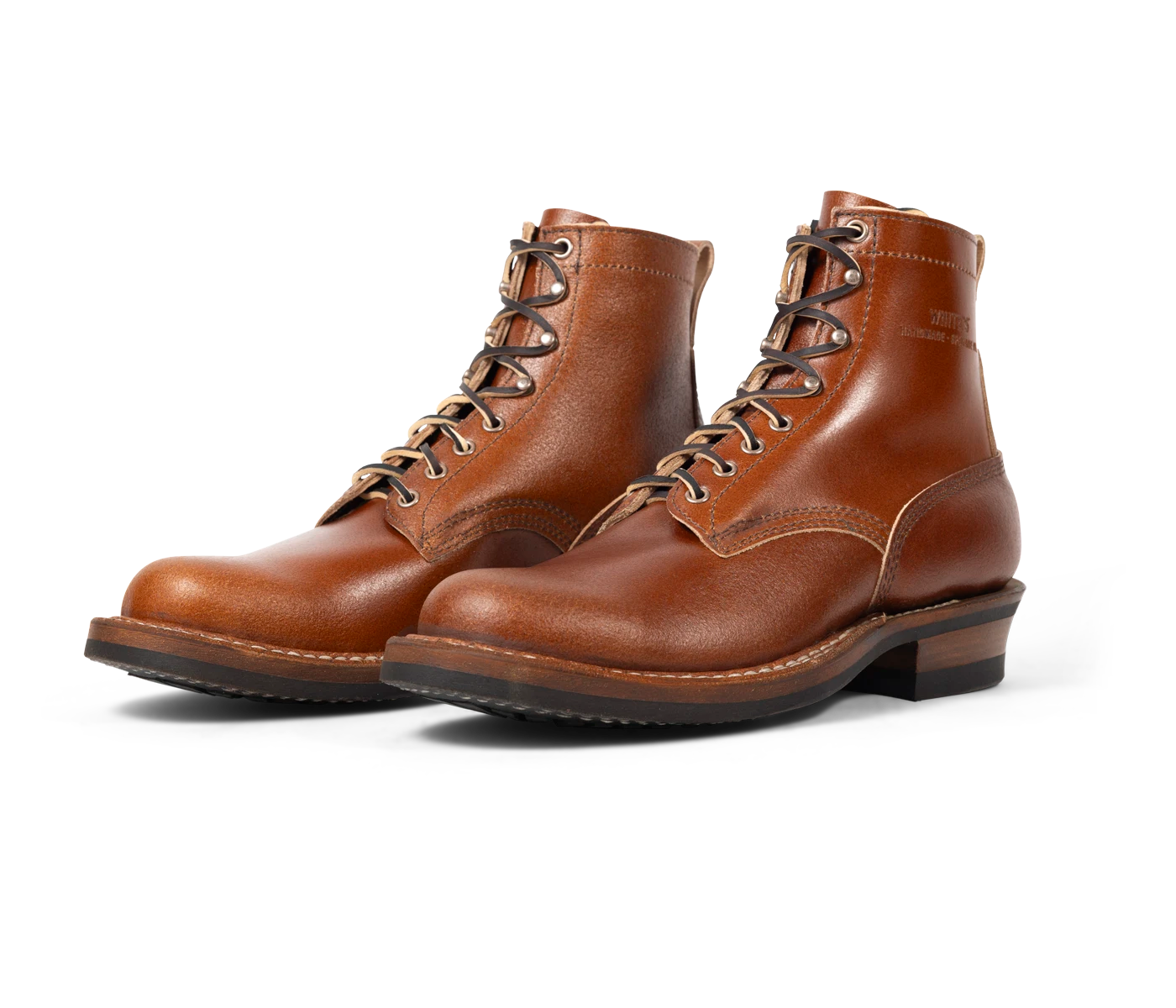 White\'s Brown Leather 350 Cruiser Boots  Size 11 EE, EUC, Cinnamon Waxed Flesh White main image 3