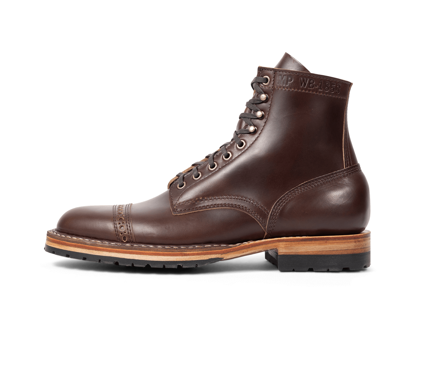 MP-Sherman Dress Cap (Half Lug) Whites Boots Shop MP-Sherman Dress Cap (Half Lug) Whites Boots Shop
