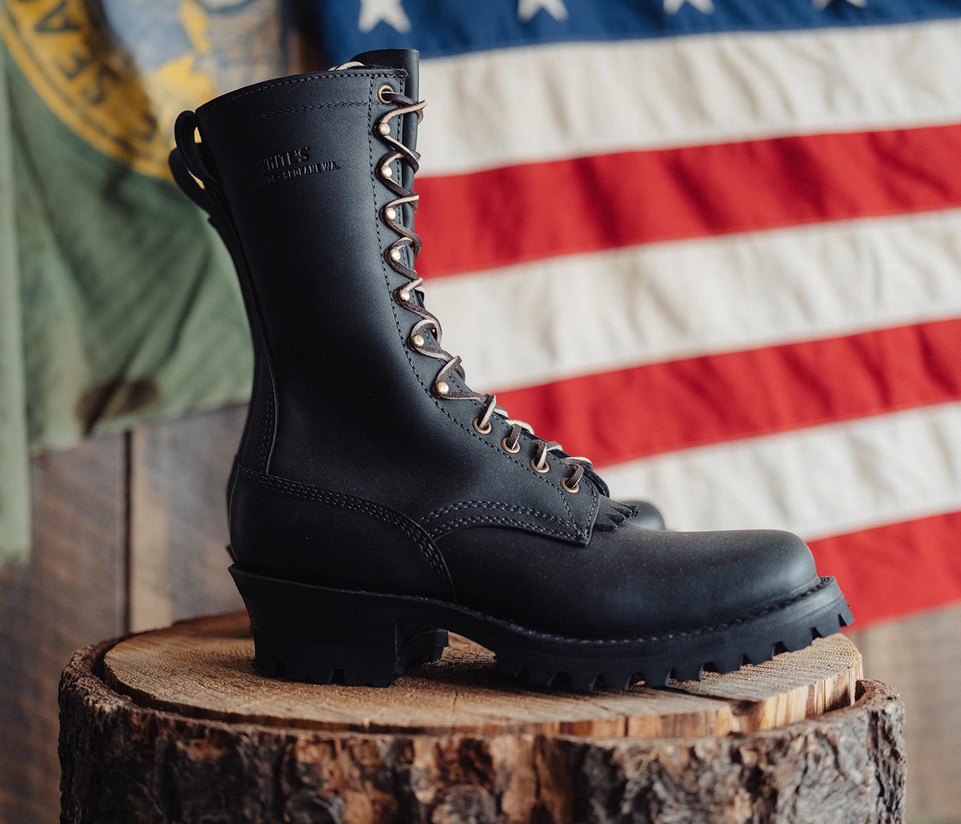 靴 White'sboots SmokeJumper BrownChromexcel The Original Smokejumper Lace-to-Toe Wildland Fire Boot